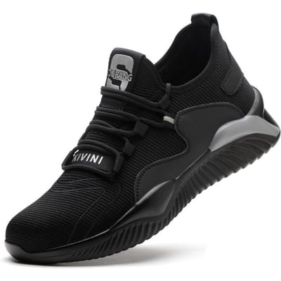 Ademende veiligheidsschoenen Heren Dames Werkschoenen Stalen neus Veiligheidswerkschoenen Veiligheidslichtgewicht werksneakers Onverwoestbare schoenen 46
