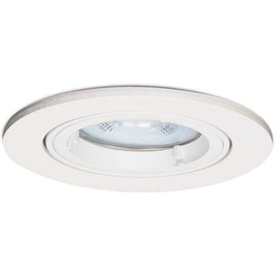 HOFTRONIC Dublin LED inbouwspot - 4 Watt 345 Lumen - 6500K Daglicht wit - GU10 - Dimbaar - Rond - Kantelbaar - IP20 waterdicht - Wit