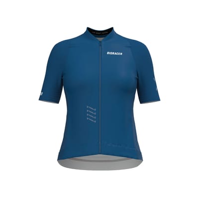 BIORACER Icon - Fietsshirt Zomer - Dames - Petrolblauw - Korte Mouw - Ademend & Aerodynamisch - Maat XS