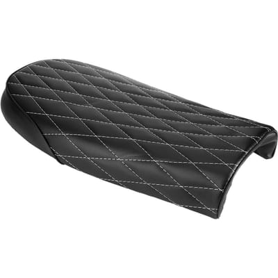 PU Leer Plat Vintage Stijl Motorfiets Zadelkussen Zadel Geschikt Voor CB CL AX100 CG125 Zwart