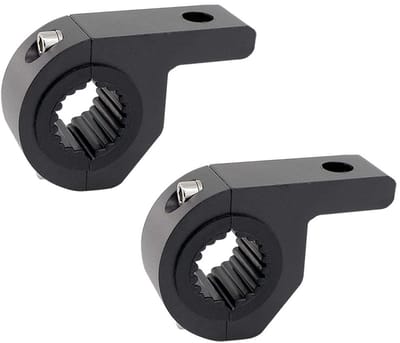 Dailygoods- Lichthouder Hoogwaardige Aluminium - Universele Beugel - Voor Werkverlichting - Voor Motorrijders - Antivibratie - Eenvoudige Installatie - Lichtbeugel