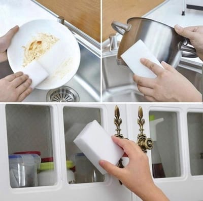 10X Wonderspons - Haal alle vlekken gemakkelijke weg - Schoonmaakspons