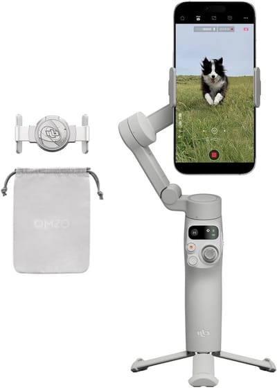 Telefoon Stabilisator - Gimbal Smartphone - Vloggen Filmen - 3-assige Stabilisatie - 300 Gram - Grijs