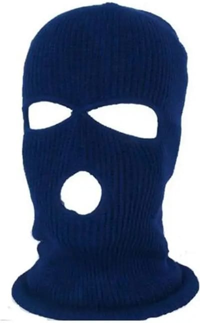 Bivakmuts Driegats I Facemask I Skimuts I Bivak I I Wintersport I Motor/Schooter/Fiets Muts I Universeel / One Size I Navy Blauw
