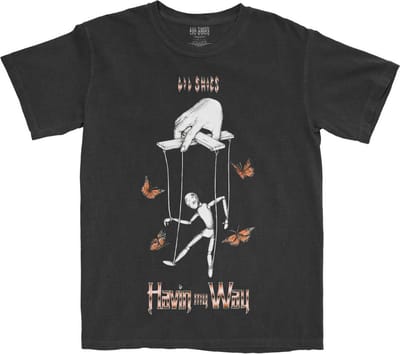 Lil Skies - Butterfly Puppet Heren T-shirt - S - Zwart
