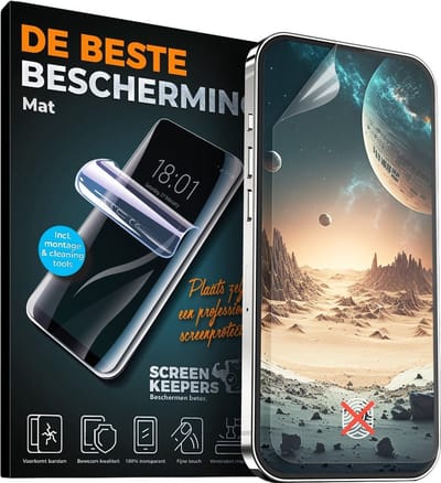 Screenprotector - Geschikt voor Apple iPhone 17 - Extra sterk - Case vriendelijk - Matte screenprotector - Screenprotector voor Apple iPhone 17