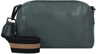 HAROLD'S Leren Schoudertas Caugio Handbag Green Donkergroen