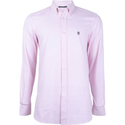 French Connection Oxford Ls Soft Pink Size: XS | Casual Shirts Outlet | Heren | Paars
