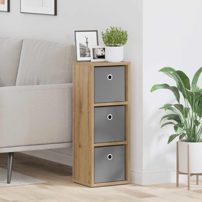vidaXL - Dressoir - Artisan - Eiken - 25,5 - x - 22 - x - 69,5 - cm