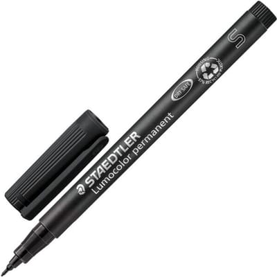 STAEDTLER Lumocolor permanent marker - Zwart - 1 stuk