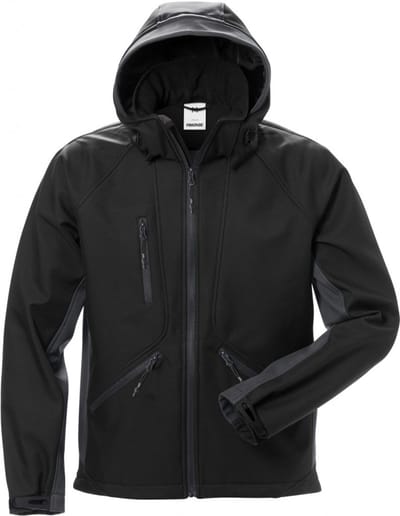 Fristads Softshelljack 1414 Shi - Zwart/Grijs - L