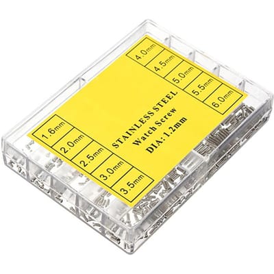 1.6 6.0mm Petites Vis Croisées en Acier Inoxydable pour Montre Accessoires de Montre yellow