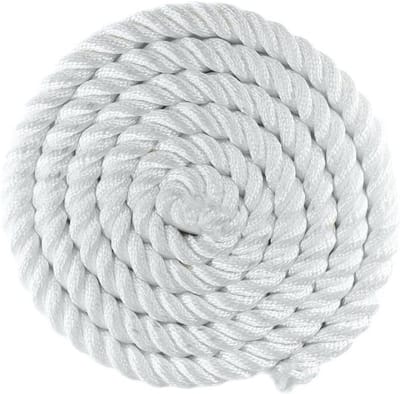Sterk Wit Gedraaid Nylon Touw 25mm x 30 Meter - Multifunctioneel Utility Lijn