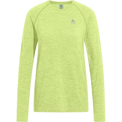 Odlo Crew Essential Seamless T-shirt Met Lange Mouwen Groen XS Vrouw