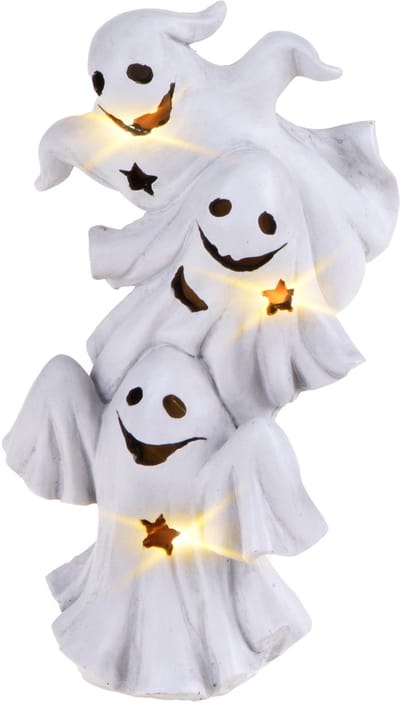 Bianchidino - Beeld Spookjes met LED verlichting - H20cm - Halloween