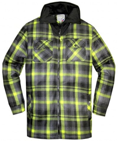 Terrax Thermohemd Zwart&Lime - M