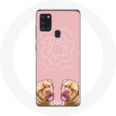 Samsung Galaxy A21S hoesje Dogue de Bordeaux symmetrische foto