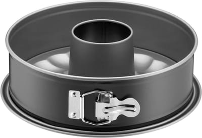 Famanu – Springvorm Ø 28 cm met twee bodems platte en tulbandbodem lekvrije veelzijdige taartvorm