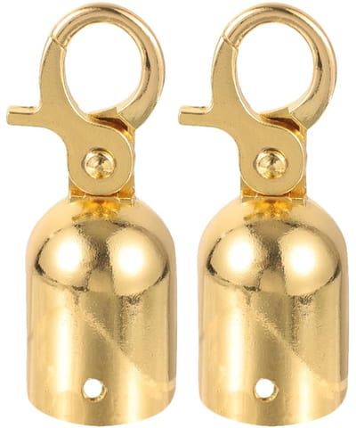 2 Stuks RVS Koordstopper voor Lanyard - Koord Eindkap, Touw Eindstuk en Sluiting voor Diverse Toepassingen