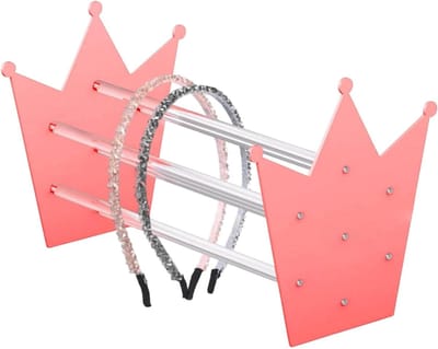 Hoofdband Displaystandaard - Haarband Organizer - Accessoires Tonen - Stabiele Acryl Basis - 30x13x20 cm - Roze