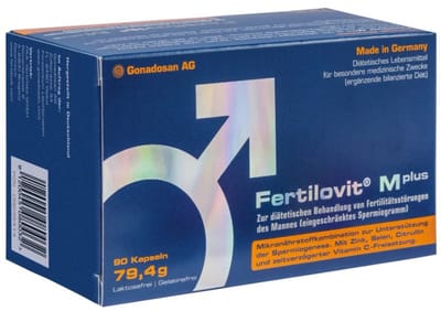 Fertilovit Mplus - natuurlijk en wetenschappelijk onderbouwd supplement om zaadkwaliteit van mannen te verbeteren - voor 1,5 maand, 90 capsules
