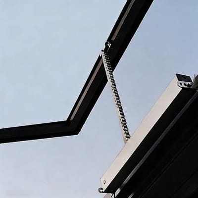 Elektrische Raamopener - Automatische Ventilatie - Dakraam Openen - Met Afstandsbediening - 300 mm - Zilver