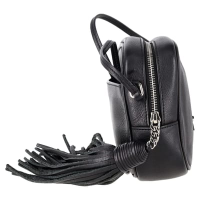 Saint Laurent Blogger Crossbodytas in zwart leer