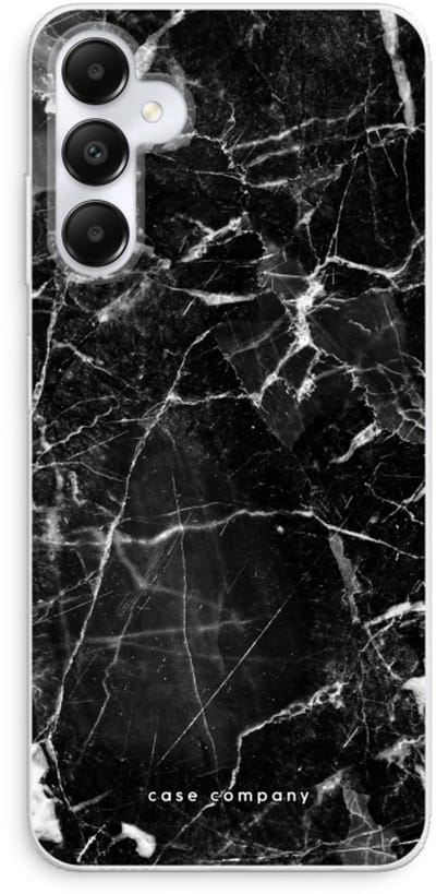 Case Company® - Hoesje geschikt voor Samsung Galaxy A05s hoesje - Zwart Marmer - Soft Cover Telefoonhoesje - Bescherming aan alle Kanten en Schermrand