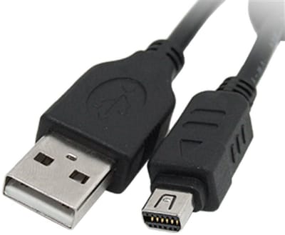 Allecto - USB Datakabel - Mini 12 Pin - Hoogwaardige Verbinding - Geschikt voor Olympus FE Camera - Betrouwbare Dataoverdracht - Compact formaat - ...