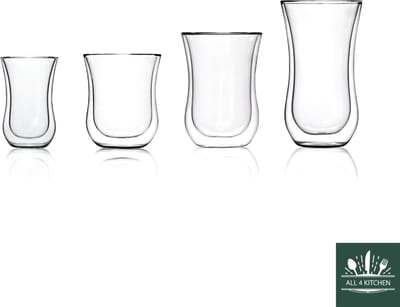 Dubbelwandige glazen - Stölzle - dubbelwandig koffie Theeglas 90 ML,-coffee 'n more