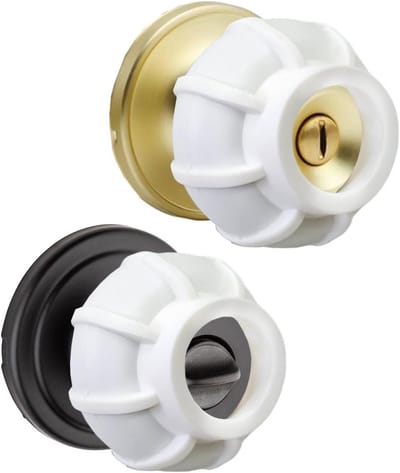 Set van 2 Deurklink Grepen Muurbeschermer - Deurstopper voor Knoppen - Ideaal bij Artritis en Senioren - Universele Maat (Wit)