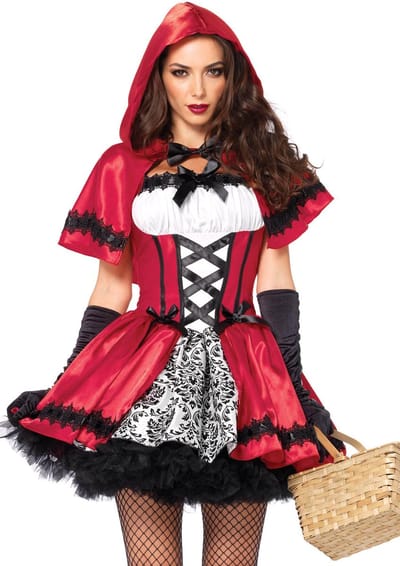 Damesjurk Leg Avenue Gothic Red Riding