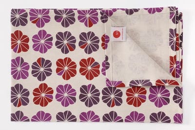 TINT TAFELLOPER 50X150 PRINTED FLOWERS PRUNE