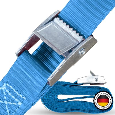 Sjorbanden Klemsluiting - Mini Spanbanden - Lading Vastzetten - Corrosiebestendig Metaal - 25 mm 25 m - Rood