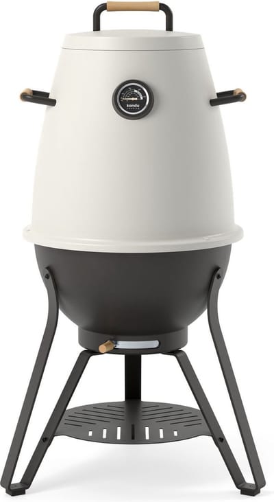 Kandu Cooking 41 kooksysteem - Ash White - Vertical Cooking barbecue - Ø58 x H95 cm