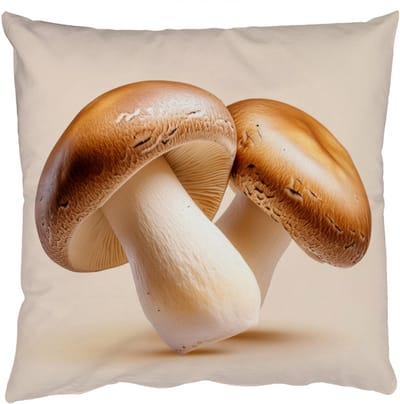Sierkussens - Kussentjes Woonkamer - 50x50 cm - Champignons - Zacht - Beige