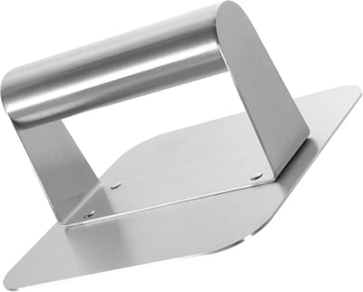 Burgerpers Patty Maker - Vleesvormer Keuken - Perfecte Burgers Maken - Gerationaliseerd Ontwerp - 14 x 8 cm - Zilver