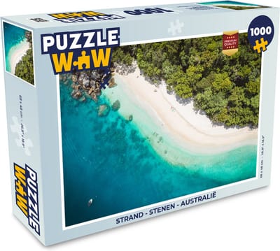 Puzzel Strand - Stenen - Australië - Legpuzzel - Puzzel 1000 stukjes volwassenen