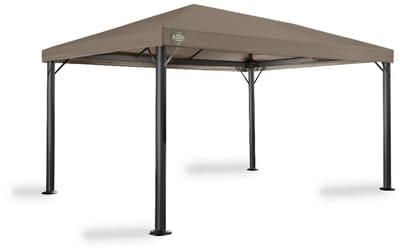 Tuinpaviljoen Europe Endurance | 3 x 4 m | PVC dak | Grizzly Outdoor | Taupe | 100% waterdicht | Inclusief zijwanden