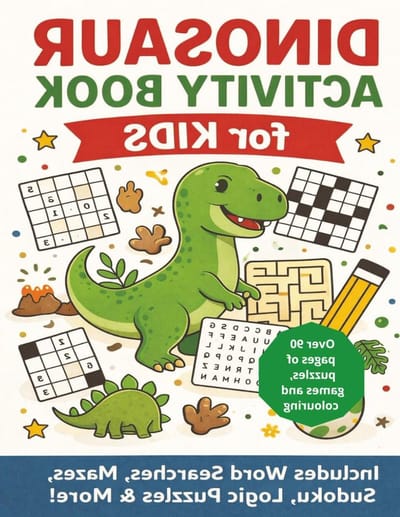 Dinosaur Activiteitenboek - Puzzelboek Kinderen - Educatief Plezier - 98 Pagina's Plezier - 21.59 x 27.94 cm - Niet gespecificeerd