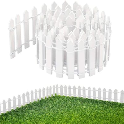 Miniatuur Houten Tuinhek voor Tuinornamenten, Gnome Accessoires en Decoratie 5×90cm