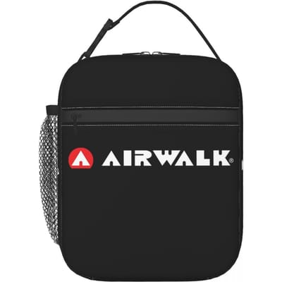 Airwalk Logo Geïsoleerde Lunchtas voor Vrouwen Kinderen Lekvrije Voedseldozen Thermische Lunchbox Tote One Size