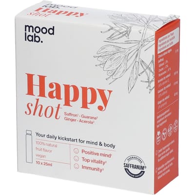 Moodlab Happy Shot 10x25 Drinkbare ampoules