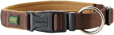 Hondenhalsband Neopreen Gevoerd 40-45 cm Bruin/Karamel - Duurzaam en Comfortabel