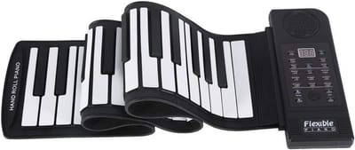 Draagbaar Flexibel Elektronisch Piano Keyboard met 61 Toetsen MIDI en Opvouwbaar Ontwerp