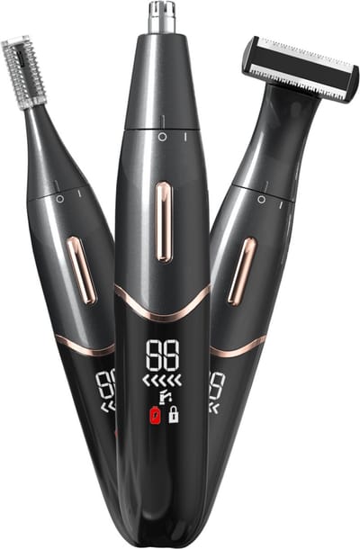 Mellian 3-in-1 Neustrimmer - Oortrimmer & Wenkbrauwtrimmer - Shaver - SafetyTrim Neustrimmer Mannen