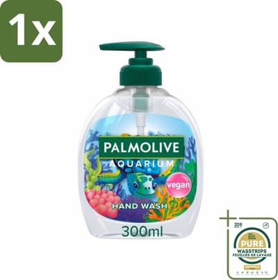 1 x Palmolive Handzeep Aquarium 300 ml- Aquarium Handzeep - Natuurlijke Handzeep - Vegan Handzeep - PH-neutraal Handzeep - Zachte Handzeep