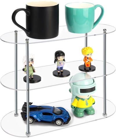 Unyqoos ® Acryl Display Set voor Stijlvolle Organisatie van Verzamelobjecten en Decor
