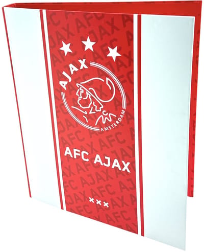 Ringband Ajax Voetbalclub A4 – 23 Rings - Inclusief 100 vel A4 Ringbandpapier Lijn