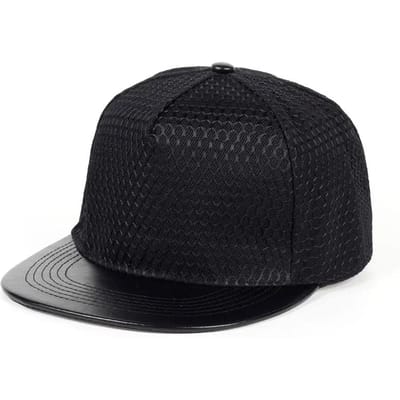 Chapeau Filet Lumineux Mode Hip Hop Chapeaux Street Tide Hommes Et Femmes Casquette Plate Mode Hip-Hop Casquettes de Baseball Gorras black